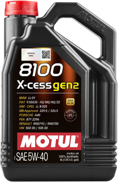 MOTUL 8100 X-cess Gen2, 5W40
