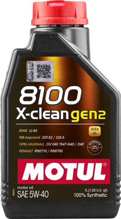 MOTUL 8100 X-clean Gen2, 5W40