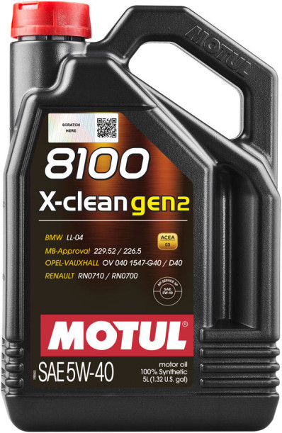 MOTUL 8100 X-clean Gen2, 5W40