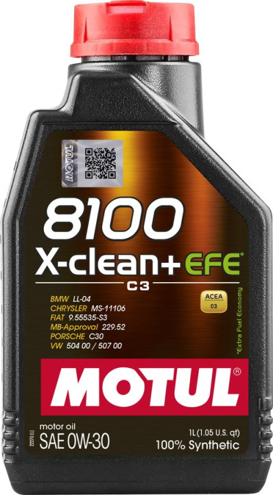 MOTUL 8100 X-clean+ EFE, 0W30 