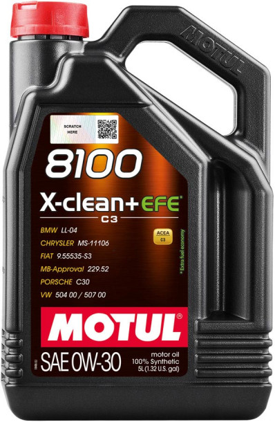 MOTUL 8100 X-clean+ EFE, 0W30
